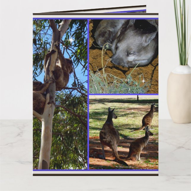 Aussie Annals Photo Collage Kort (Framsida)