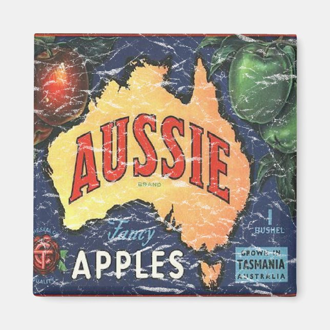 Aussie Apples - nödlidande Magnet (Framsidan)