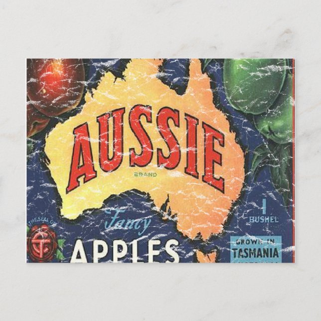 Aussie Apples - nödlidande Vykort (Framsida)