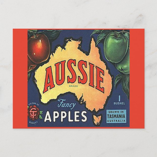 Aussie Apples Vykort (Framsida)