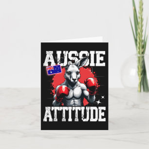Aussie Attitude Funny Kangaroo Boxing Australia Bo Kort