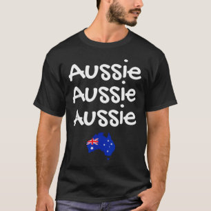 Aussie Aussie Aussie (Oi Oi Oi) australiensisk T Shirt