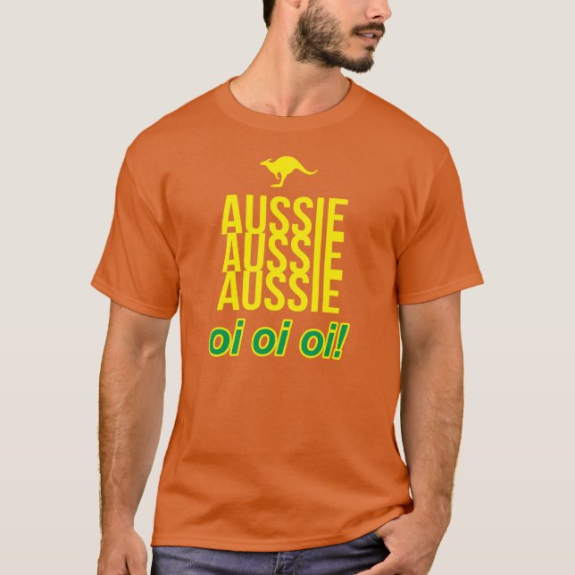 AUSSIE AUSSIE AUSSIE OI OI OI T-SHIRT (Framsida)