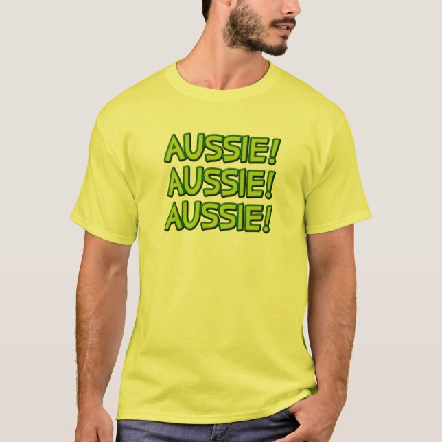 Aussie! Aussie! Aussie! Tee Shirt (Framsida)