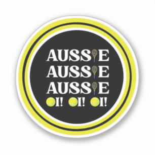 Aussie Aussie Aussie Tennis Sticker Klistermärken