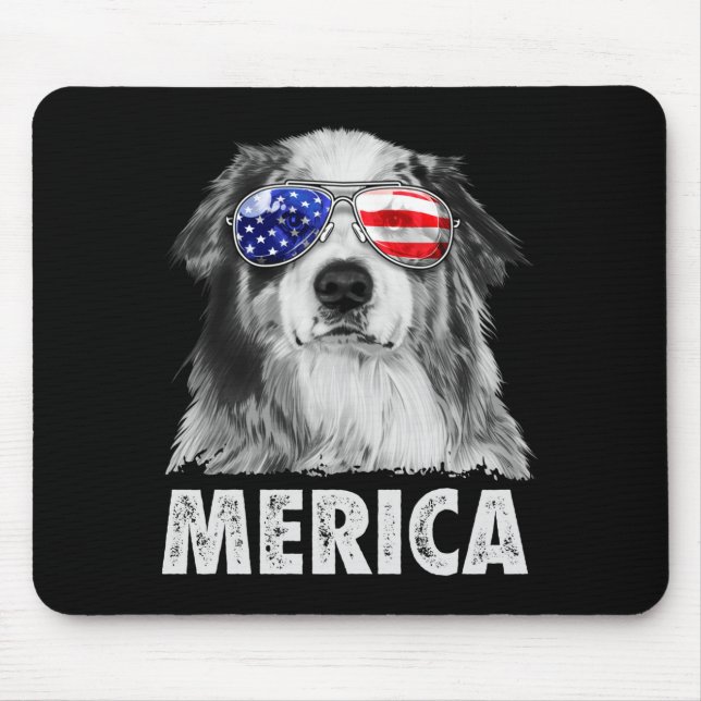 Aussie australian shepherd 4 juli merica musmatta (Framsidan)