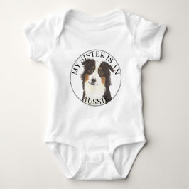 Aussie Australian shepherd Big Sister T Shirt