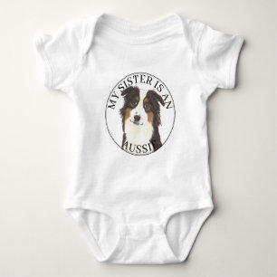 Aussie Australian shepherd Big Sister T Shirt