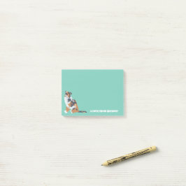 Aussie Australian shepherd Hund Personlig Post-it Block