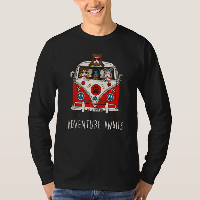 Aussie Äventyr Awaits Artwork Camper T Shirt (Framsida)