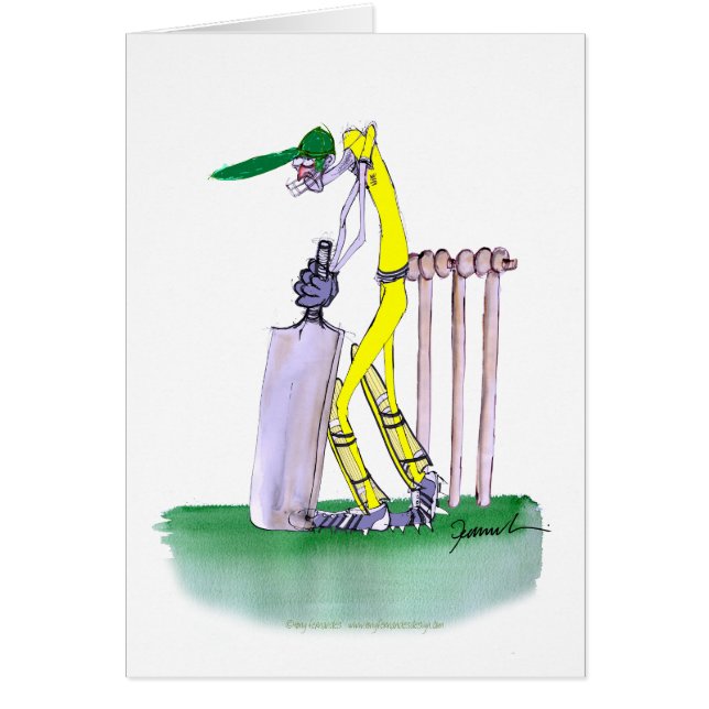 Aussie Batsman, tony fernandes Hälsningskort (Framsidan)