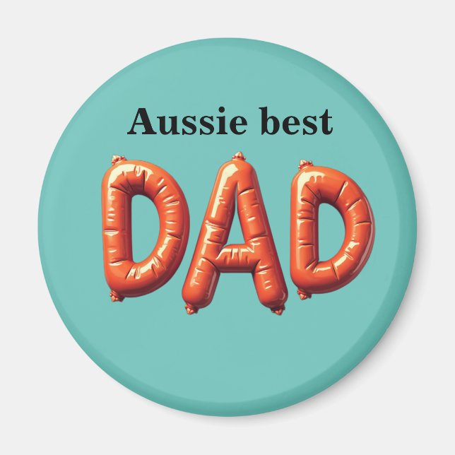 Aussie Best Dad  Magnet (Framsidan)
