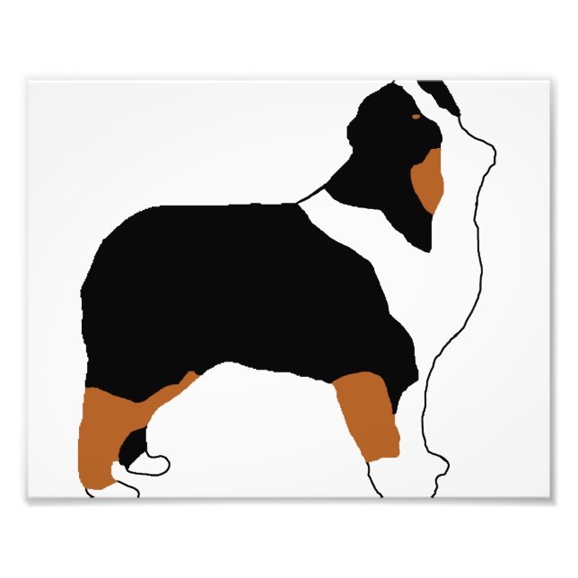 aussie black tri silo fototryck (Framsidan)