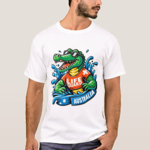 AUSSIE CROCODILE LIFE GUARD 2 T SHIRT