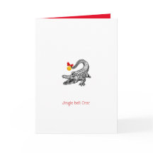 Aussie Crokodile Julafton Card