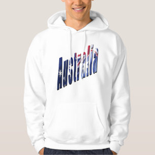 Aussie Dimensional Logotyp, Manar White Hoodie