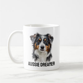Aussie Dreamer Mugg - Whimsical Australian shepher