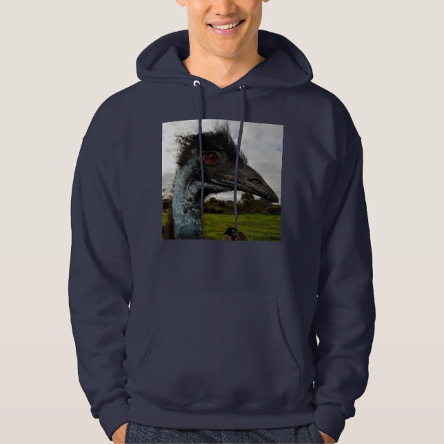 Aussie Emu Attraktion Sweatshirt Med Luva (Framsida)