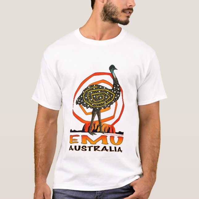 Aussie Emu Tee Shirt (Framsida)