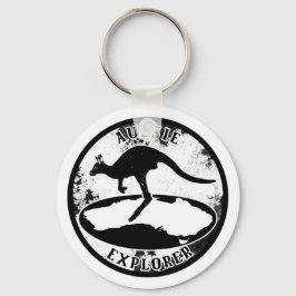 Aussie Explorer in grunge Nyckelring