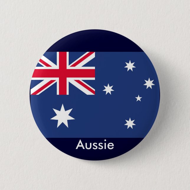 Aussie flagga knapp (Framsida)