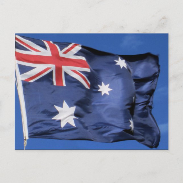 aussie flagga vykort (Framsida)