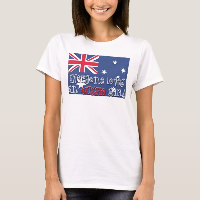 Aussie flicka tee (Framsida)
