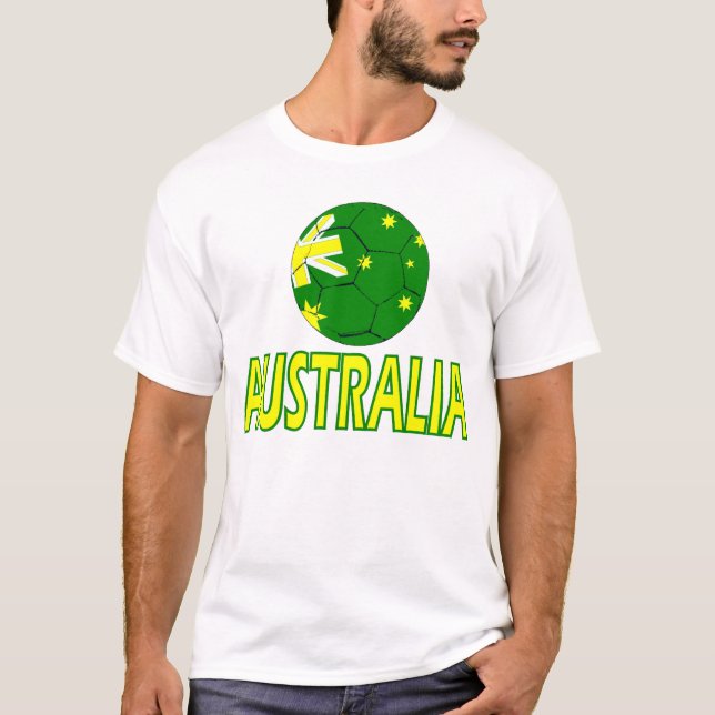 Aussie fotbollboll tee shirt (Framsida)