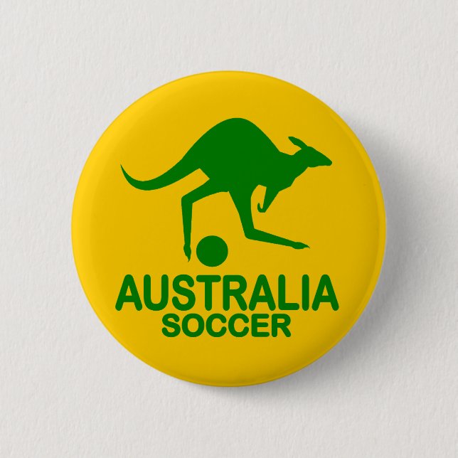 Aussie fotbollgrönt knapp (Framsida)