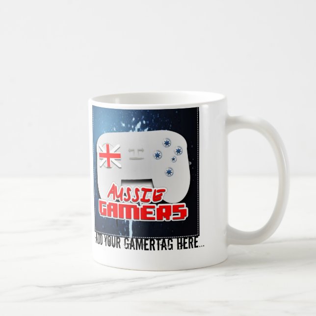 Aussie Gamersfläktar som dricker muggen Kaffemugg (Höger)