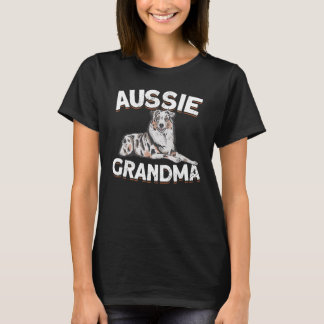 Aussie Grandma Aussie Owner Australian shepherd T Shirt