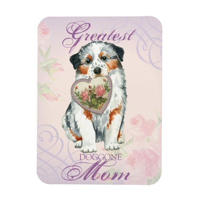 Aussie Heart Mamma Magnet (Vertikal)