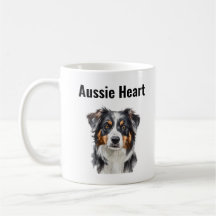 Aussie Heart - söt Australian shepherd Hund älskar