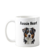 Aussie Heart - söt Australian shepherd Hund älskar