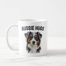 Aussie Hugs Mugg - Loving Australian shepherd Gift