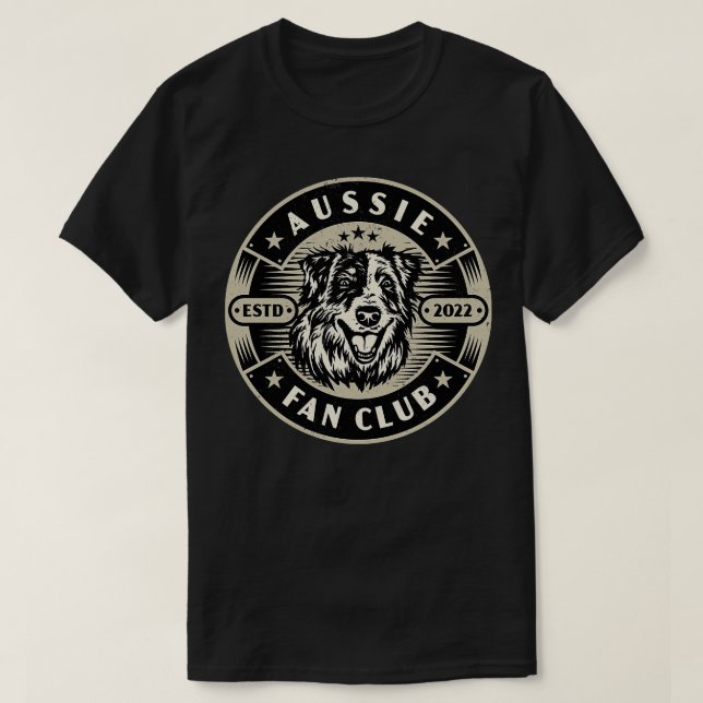 Aussie Hund 1 T Shirt (Design framsida)