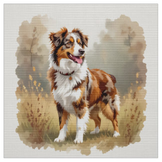 Aussie Hund Australian Shepherd Dog Röd Merle Tyg