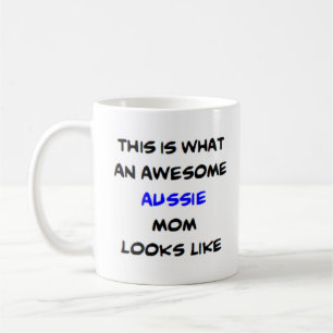 aussie hund mamma, fantastisk kaffemugg