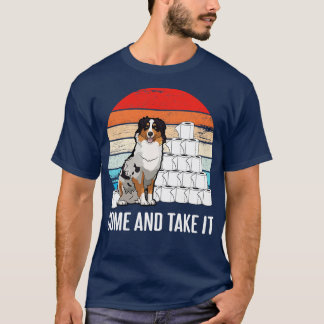 Aussie hund med toalett  Kom och ta det med Vin T Shirt
