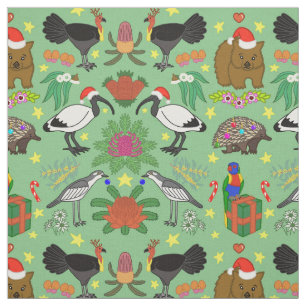 Aussie jul Fabric Tyg