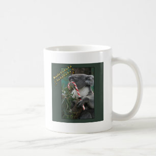 Aussie jul Koala med Candy cane Kaffemugg