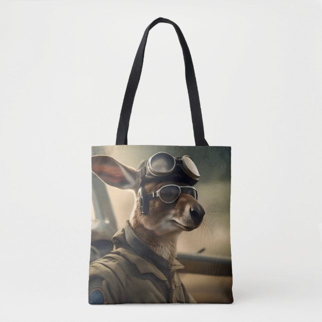 Aussie Kangaroo Kung of the Airways Tygkasse (Framsida)