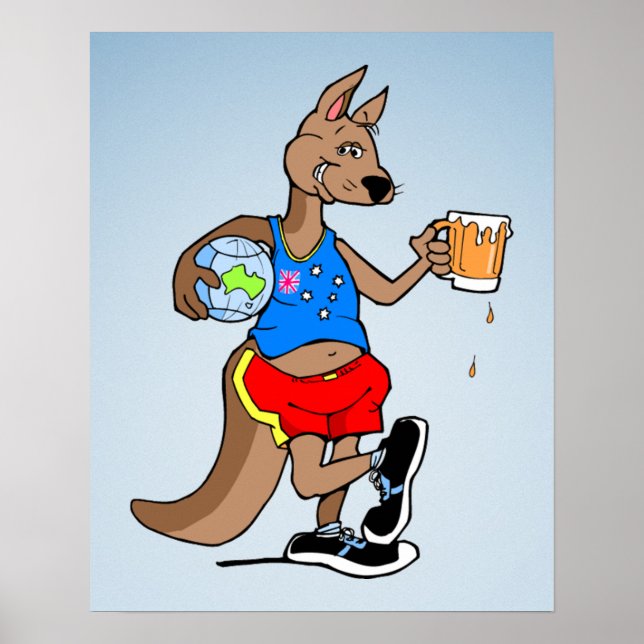 aussie kangaroo poster (Framsidan)