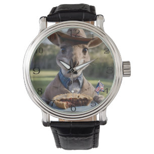 Aussie Kangaroos Kärlek Australian Made Kött Paj, Armbandsur