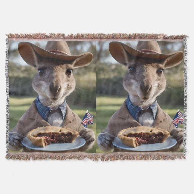 Aussie Kangaroos Kärlek Australian Made Kött Paj, Filt (Framsidan)