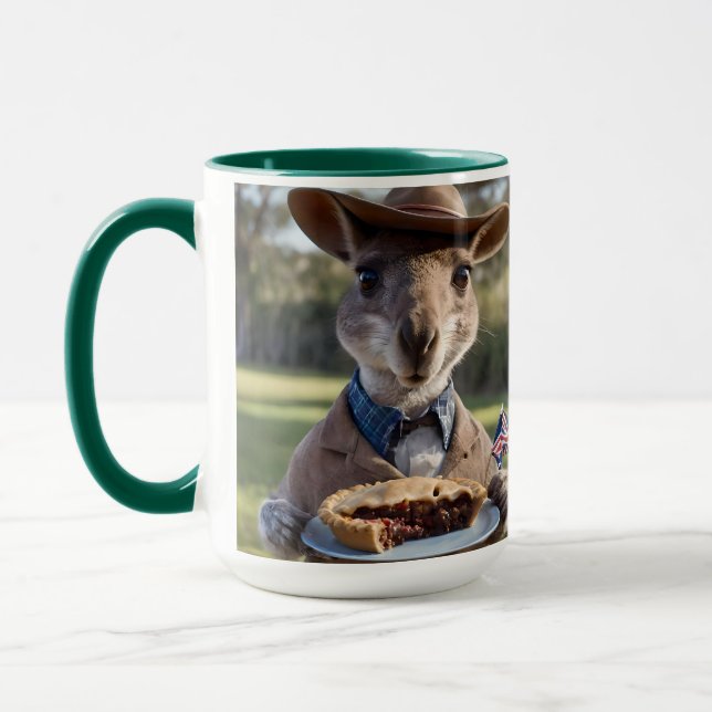 Aussie Kangaroos Kärlek Australian Made Kött Paj, Mugg (Vänster)
