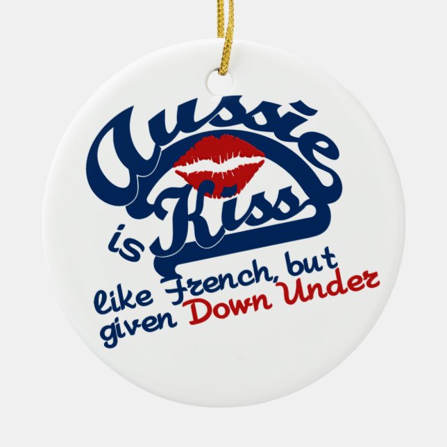 Aussie Kiss ornament (Framsidan)