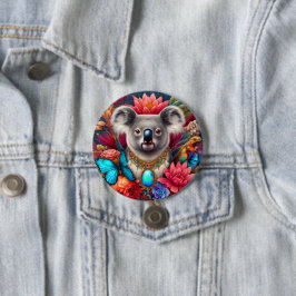 Aussie Koala Bear Mode Button Pin Brooch Knapp