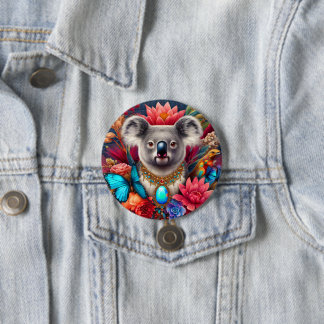 Aussie Koala Bear Mode Button Pin Brooch Knapp