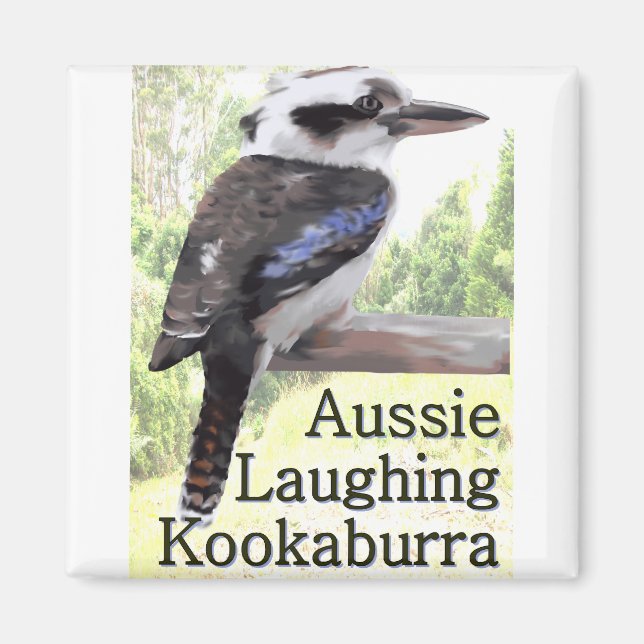 Aussie Laughing Kookaburra Magnet (Framsidan)